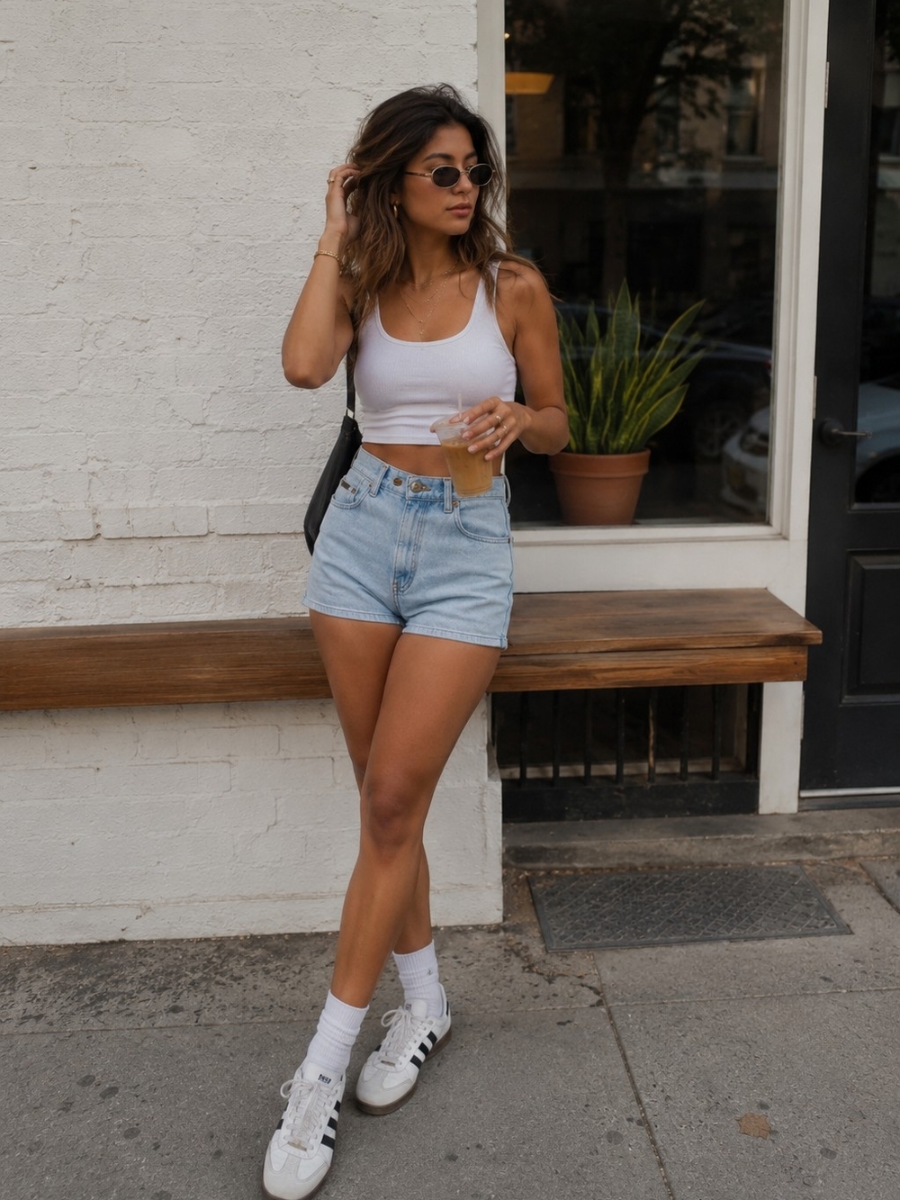 Calvin Klein Vintage USA Mom Denim Shorts Y2K 90s Light Wash Size 7 (27)